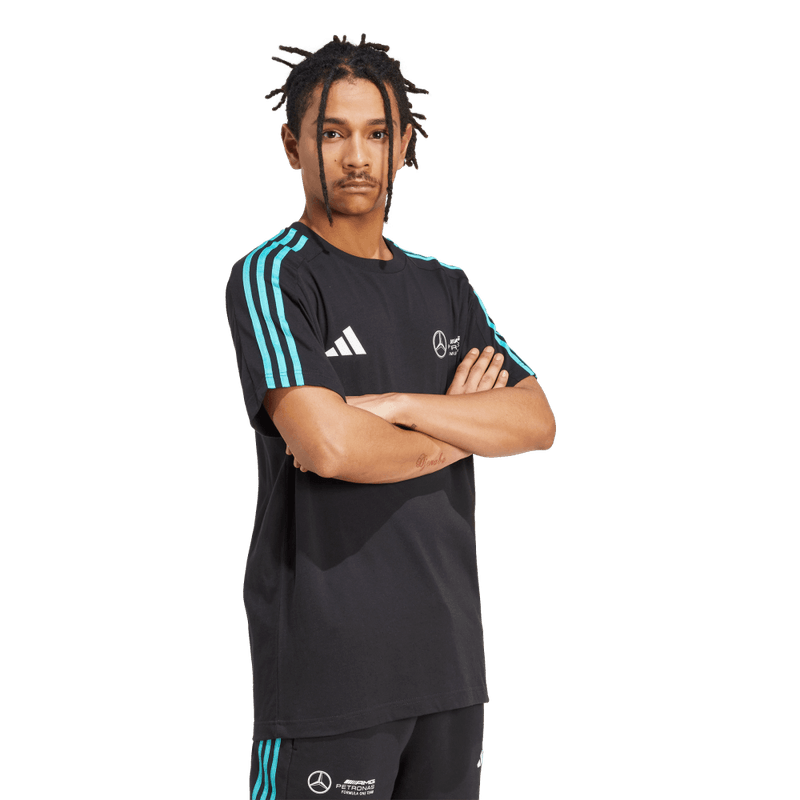 Camiseta-Manga-Corta-adidas-para-hombre-Mer-Dna-Tee-M-para-moda-color-negro.-Reverso-Sin-Modelo
