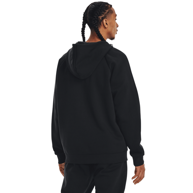 Chaqueta-under-armour-para-hombre-Ua-Rival-Fleece-Fz-Hoodie-para-entrenamiento-color-negro.-Reverso-Sin-Modelo