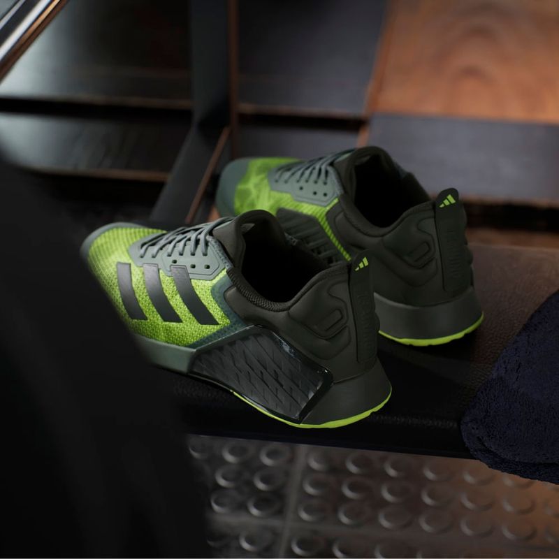 Tenis-adidas-unisex-Dropset-3-Trainer-para-entrenamiento-color-verde.-Mktg-Vista-5