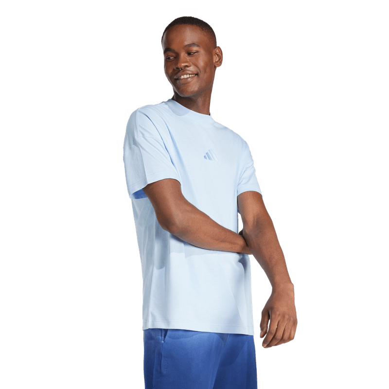 Camiseta-Manga-Corta-adidas-para-hombre-M-A-Szn-T-para-moda-color-azul.-Reverso-Sin-Modelo