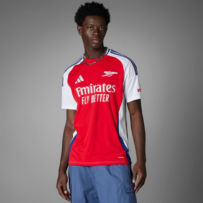 Camiseta-Manga-Corta-adidas-para-hombre-Afc-H-Jsy-para-futbol-color-rojo.-Detalle-Posterior