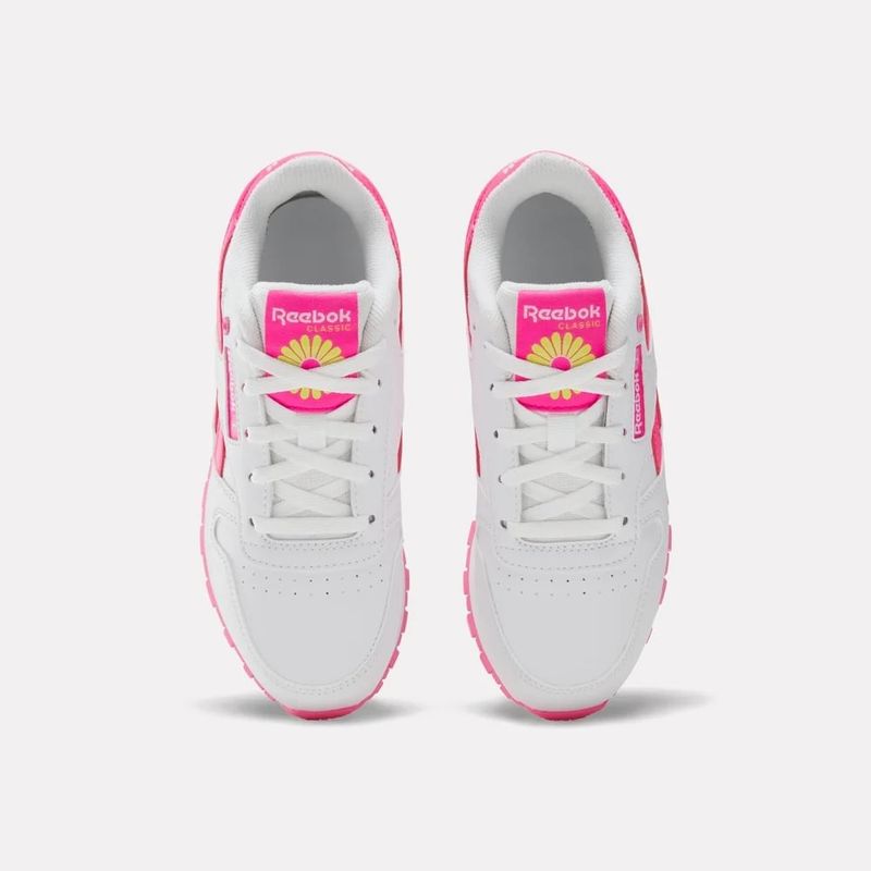 Tenis-reebok-para-niña-Classic-Leather-para-moda-color-blanco.-Capellada