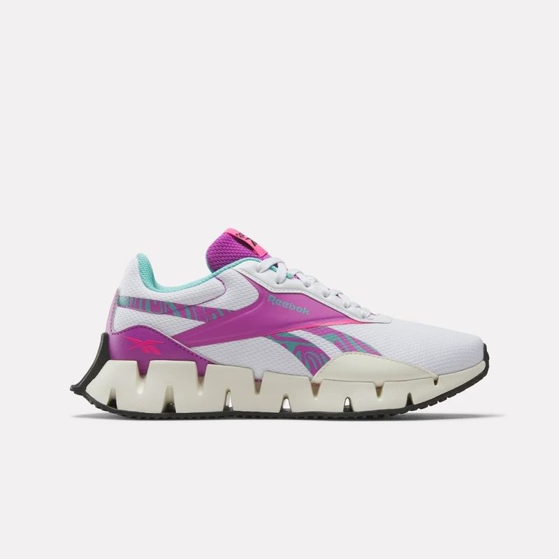 Tenis-reebok-para-mujer-Zig-Dynamica-Str-para-correr-color-blanco.-Lateral-Externa-Derecha