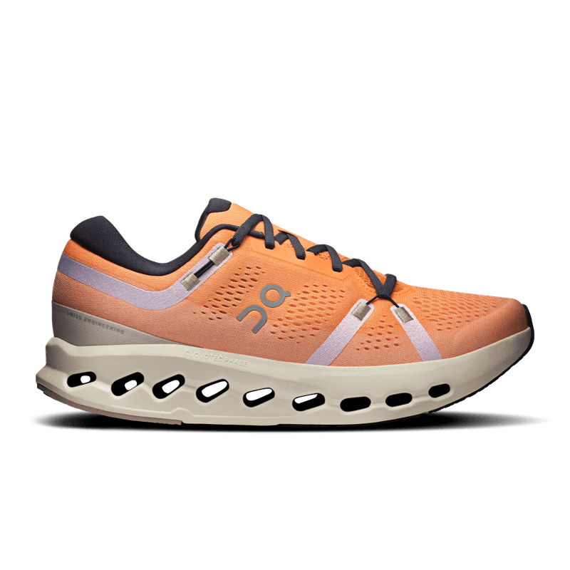 Tenis-on-para-hombre-Cloudsurfer-2-para-correr-color-naranja.-Lateral-Externa-Derecha