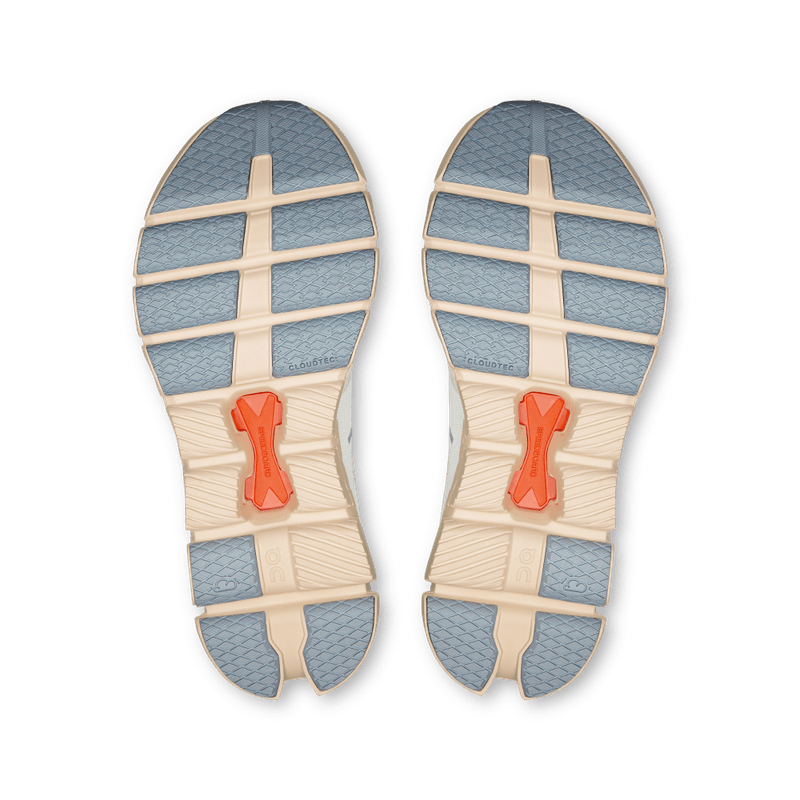 Tenis-on-para-mujer-Cloud-X-4-para-entrenamiento-color-gris.-Suela
