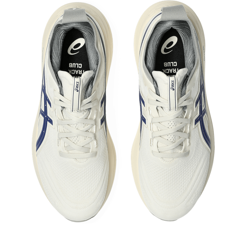 Tenis-asics-para-hombre-Gel-Nimbus-27-Atc-para-correr-color-cafe.-Capellada
