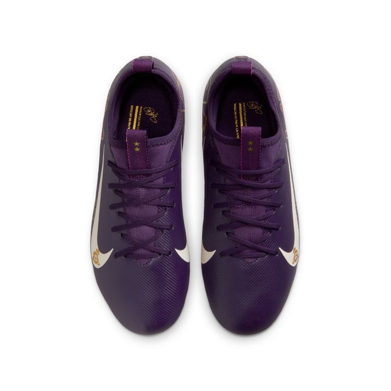 Guayos-nike-para-niño-Jr-Zoom-Vapor-16-Acad-Km-Fg-Mg-para-futbol-color-morado.-Capellada