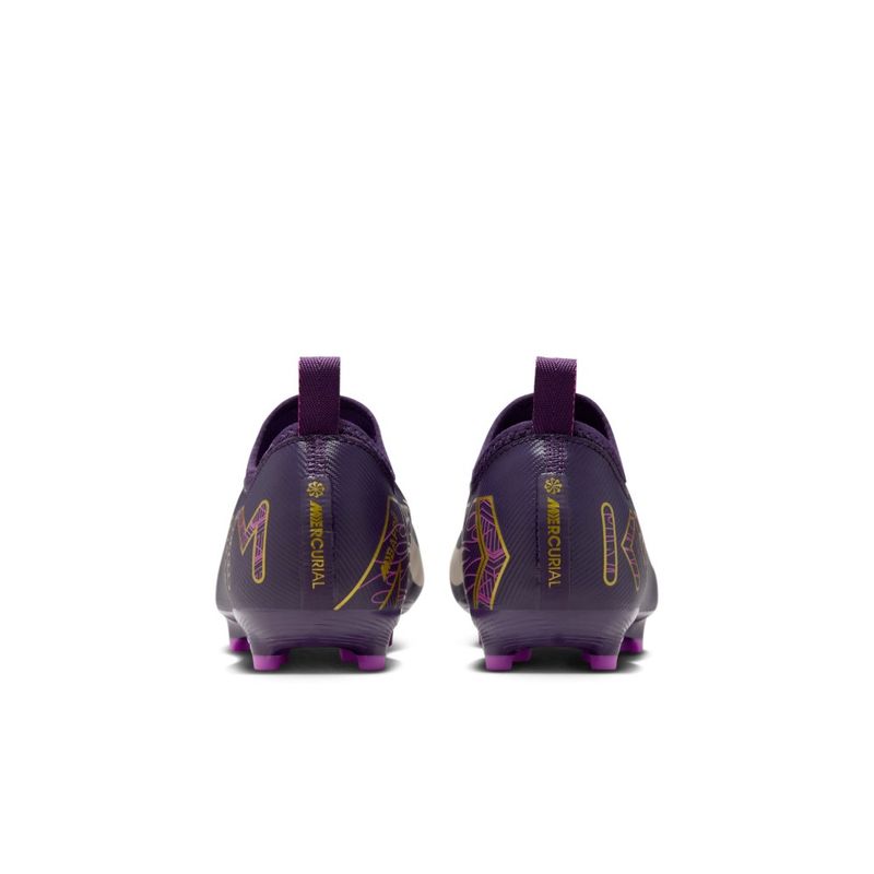 Guayos-nike-para-niño-Jr-Zoom-Vapor-16-Acad-Km-Fg-Mg-para-futbol-color-morado.-Talon