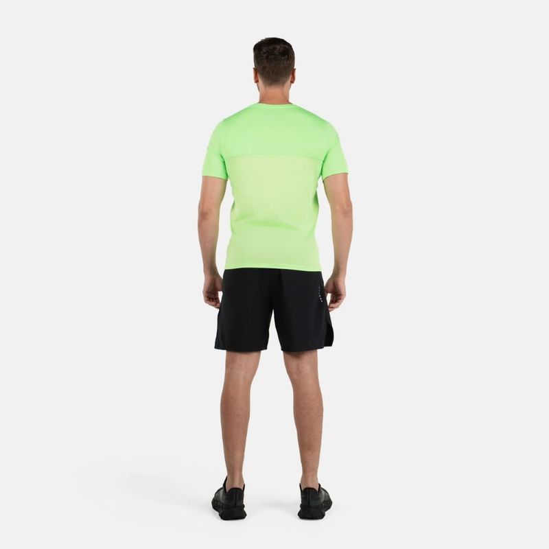 Camiseta-Manga-Corta-reebok-para-hombre-Running-Ss-Speedwick-Tee-para-correr-color-verde.-Outfit-Completo