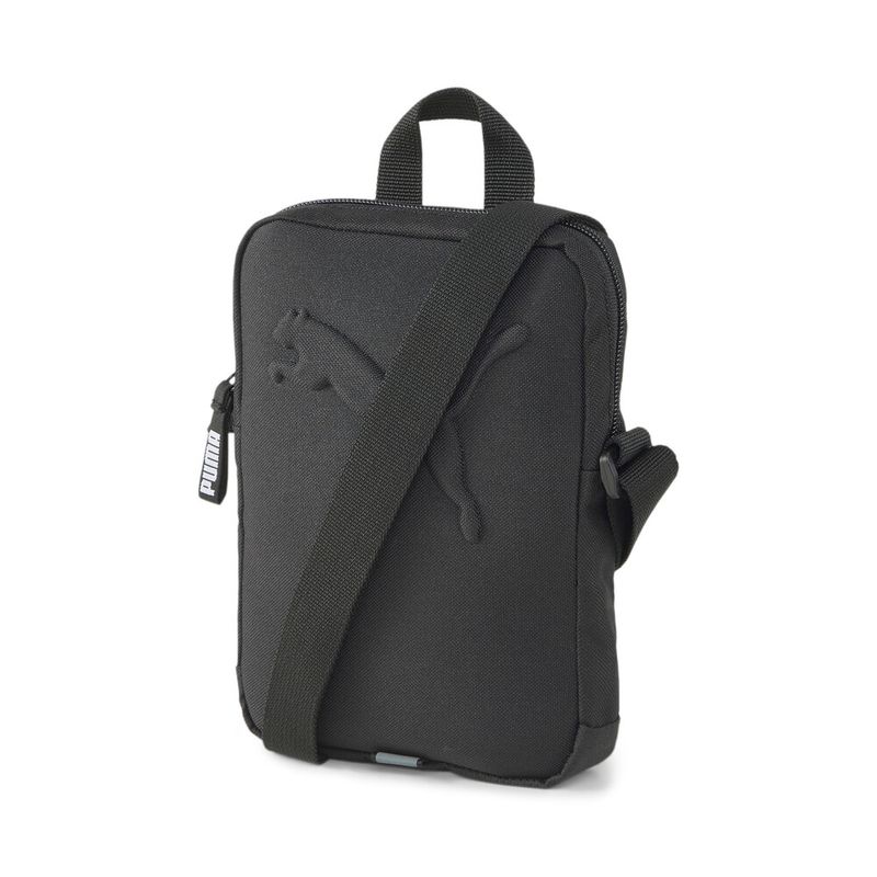 Bolso-puma-para-hombre-Puma-Buzz-Portable-para-moda-color-negro.-Frente-Sin-Modelo
