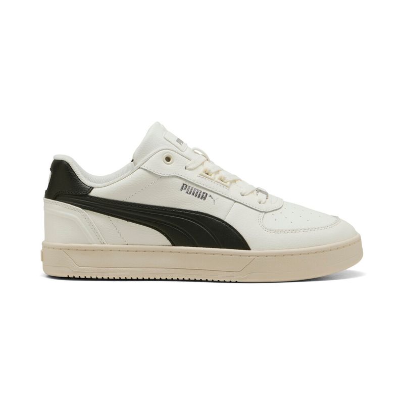 Tenis-puma-para-hombre-Puma-Caven-2.0-Lux-para-moda-color-blanco.-Lateral-Externa-Derecha