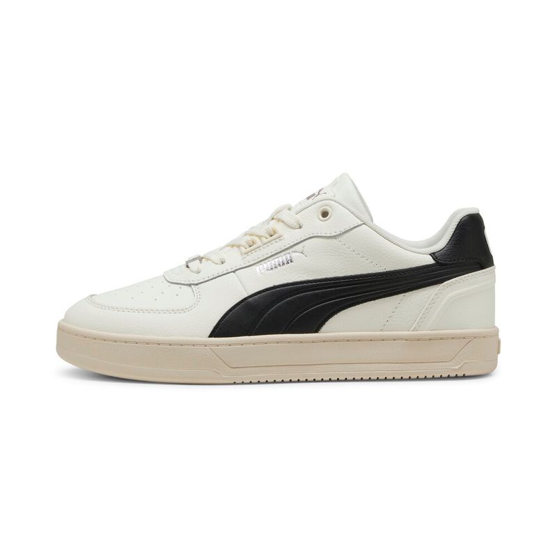 Tenis-puma-para-hombre-Puma-Caven-2.0-Lux-para-moda-color-blanco.-Lateral-Interna-Derecha
