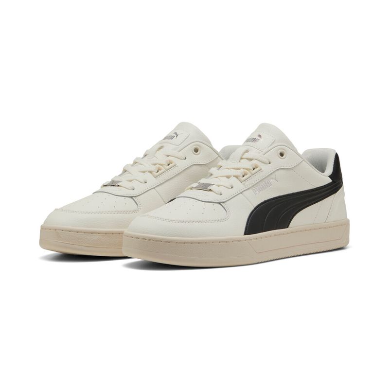 Tenis-puma-para-hombre-Puma-Caven-2.0-Lux-para-moda-color-blanco.-Par-Alineados