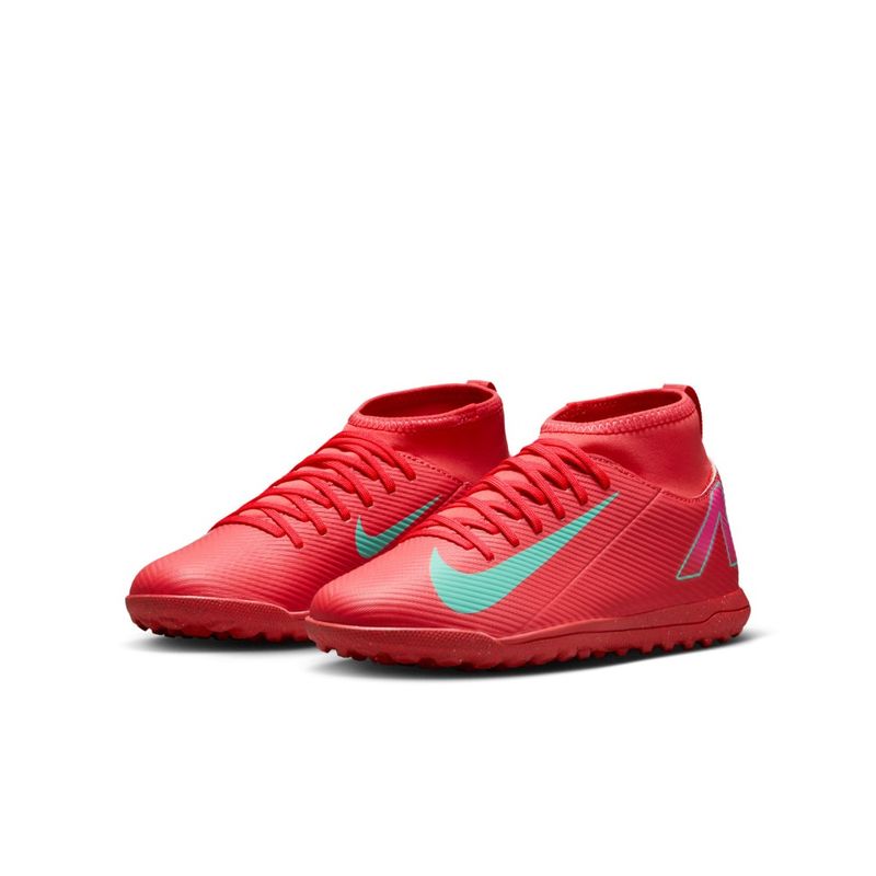 Guayos-nike-para-niño-Jr-Superfly-10-Club-Tf-para-futbol-color-naranja.-Suela