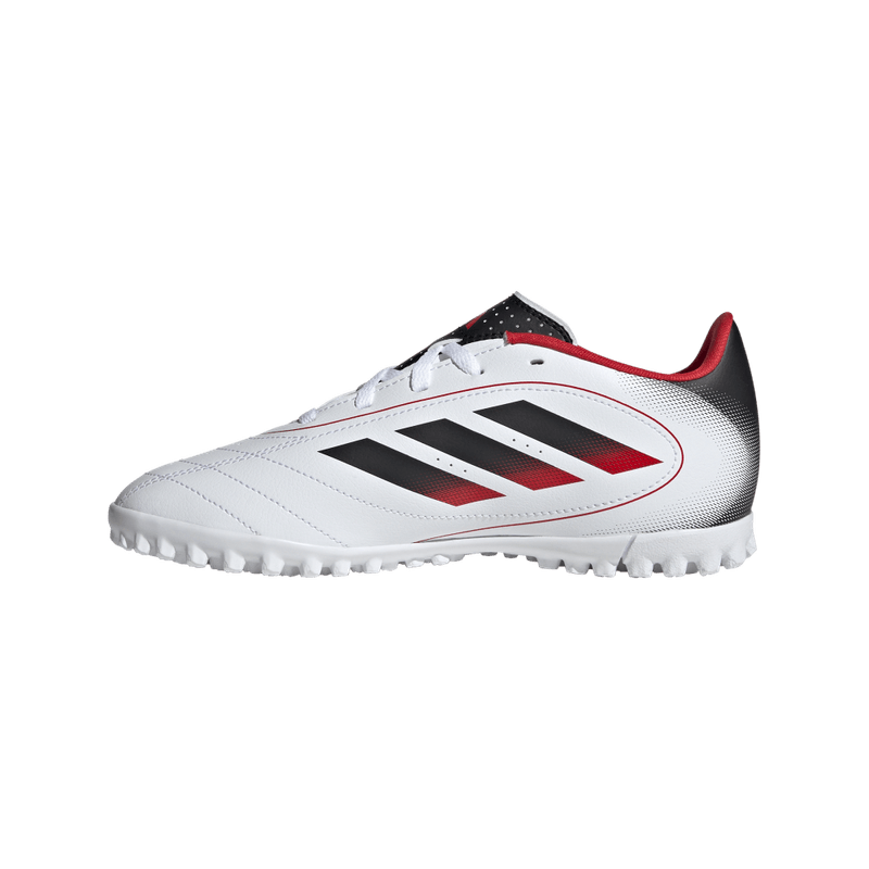 Guayos-adidas-para-niño-Goletto-Ix-Tf-J-para-futbol-color-blanco.-Talon