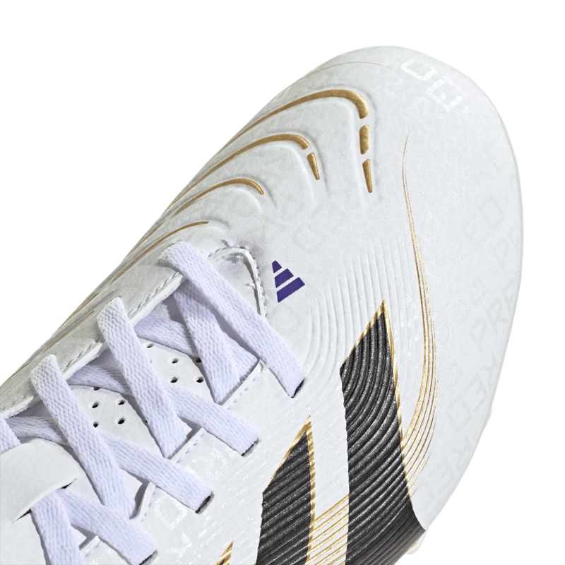 Guayos-adidas-unisex-Predator-Club-Fg-Mg-para-futbol-color-blanco.-Par-Laterales