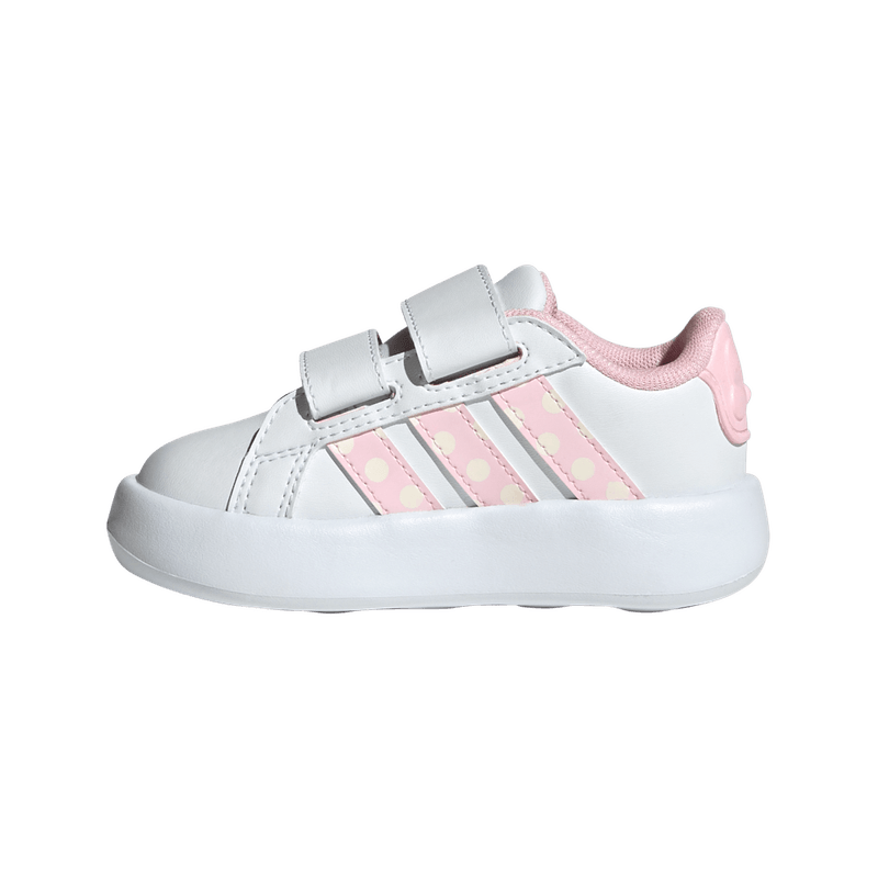 Tenis-adidas-para-niño-Grand-Court-Minnie-para-moda-color-blanco.-Suela