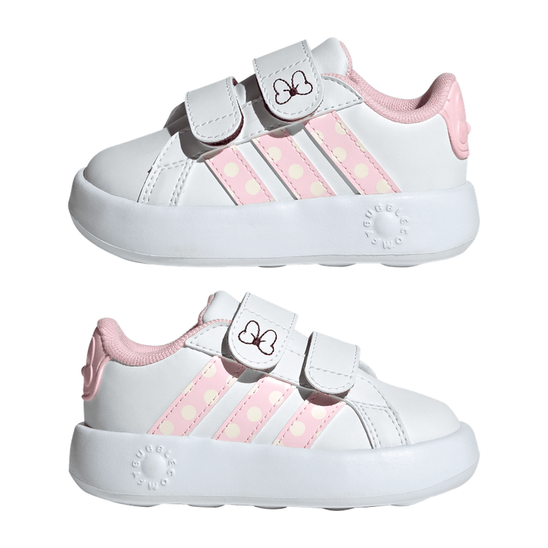 Tenis-adidas-para-niño-Grand-Court-Minnie-para-moda-color-blanco.-Detalle-2