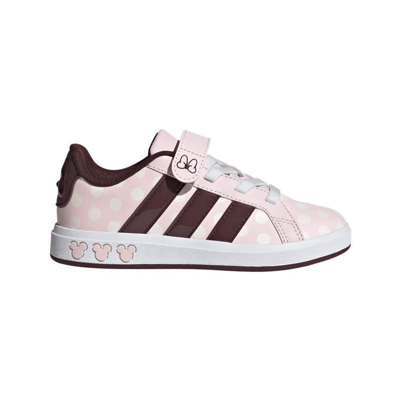 Tenis-adidas-para-niño-Grand-Court-Minnie-para-moda-color-rosado.-Lateral-Externa-Derecha