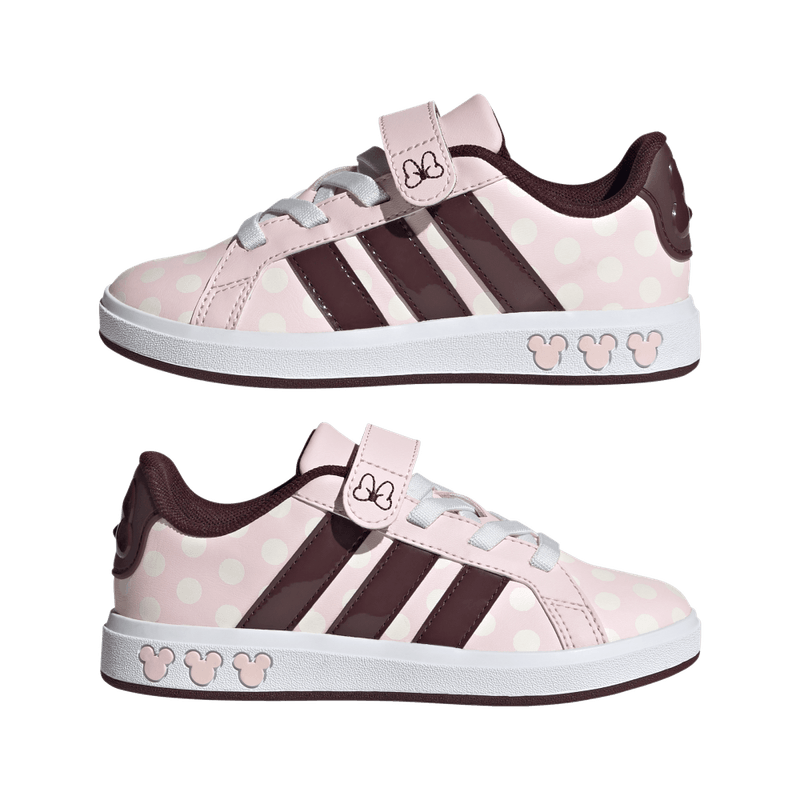 Tenis-adidas-para-niño-Grand-Court-Minnie-para-moda-color-rosado.-Detalle-1