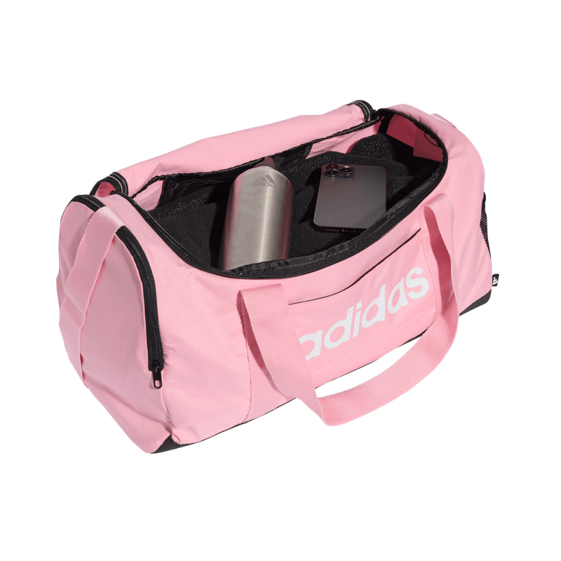 Maletin-adidas-unisex-Linear-Duffel-S-para-moda-color-rosado.-Detalle-2