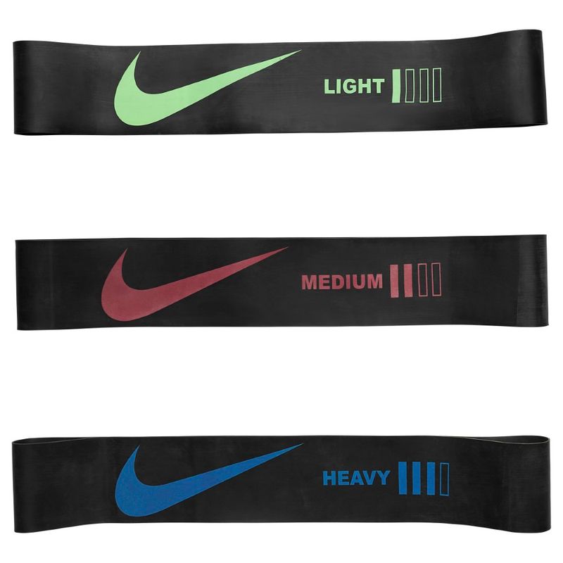 Banda-nike-para-hombre-Nike-Resistance-Bands-Mini-3-P-para-entrenamiento-color-negro.-Frente-Sin-Modelo