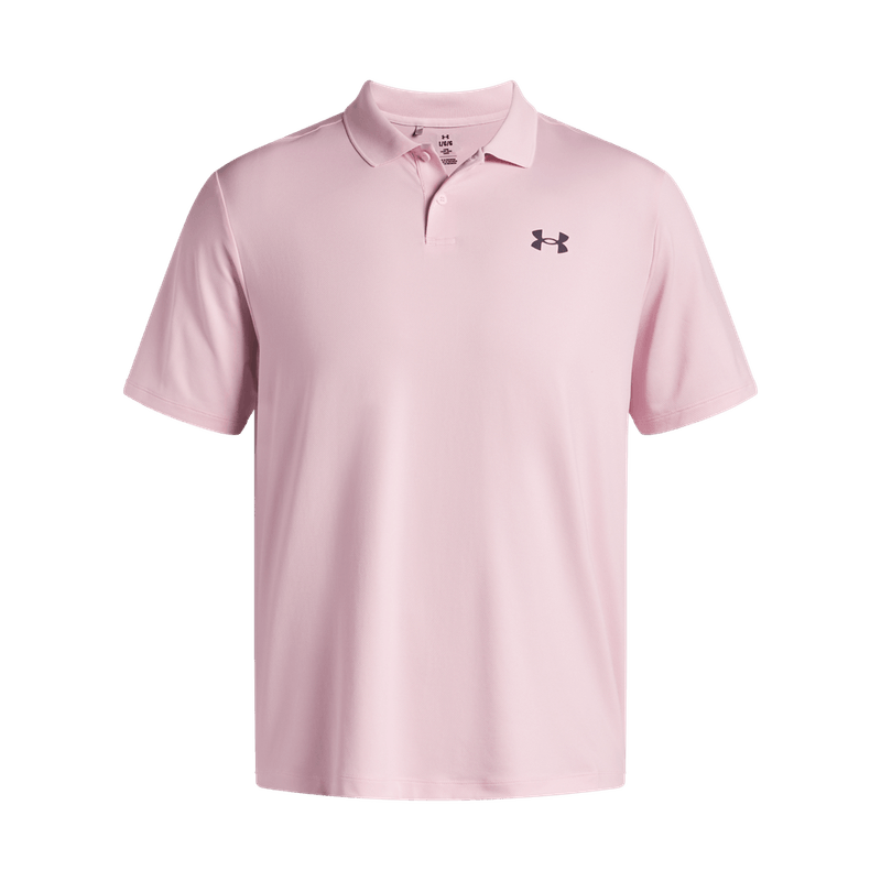 Camiseta-Manga-Corta-under-armour-para-hombre-Ua-Matchplay-Polo-para-golf-color-rosado.-Frente-Sin-Modelo