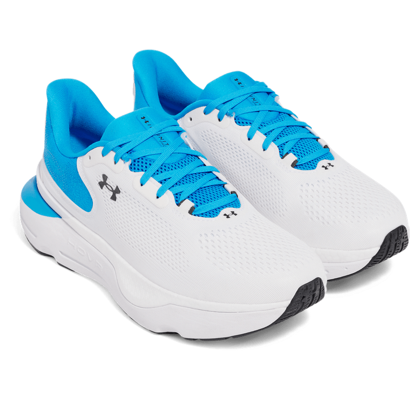 Tenis-under-armour-para-hombre-Ua-Infinite-Pro-2-para-correr-color-blanco.-Par-Alineados