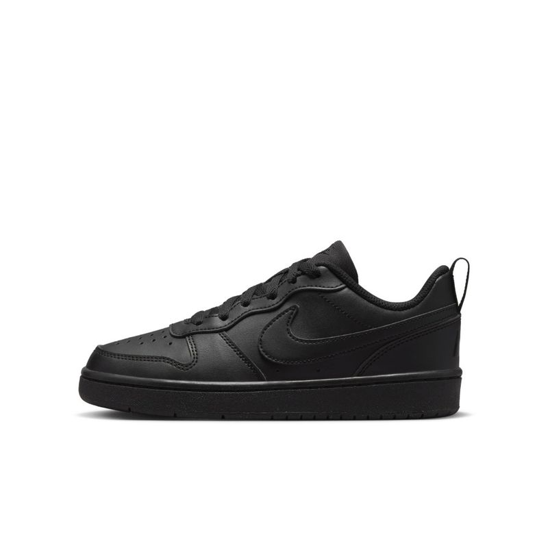 Tenis-nike-para-niño-Court-Borough-Low-Recraft-Bg-para-moda-color-negro.-Lateral-Interna-Izquierda