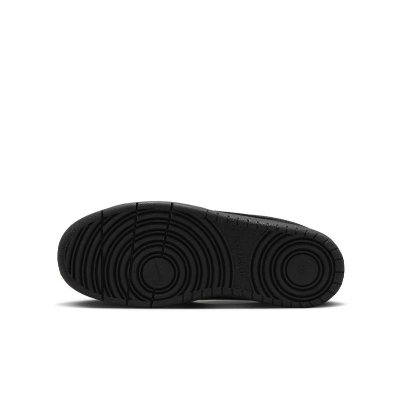 Tenis-nike-para-niño-Court-Borough-Low-Recraft-Bg-para-moda-color-negro.-Capellada