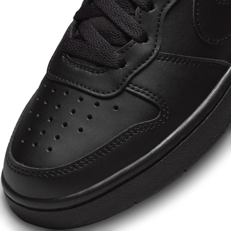 Tenis-nike-para-niño-Court-Borough-Low-Recraft-Bg-para-moda-color-negro.-Detalle-1
