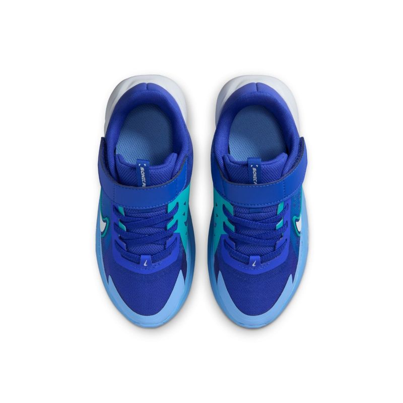 Tenis-nike-para-niño-Sonic-Fly-Ps-para-moda-color-azul.-Capellada
