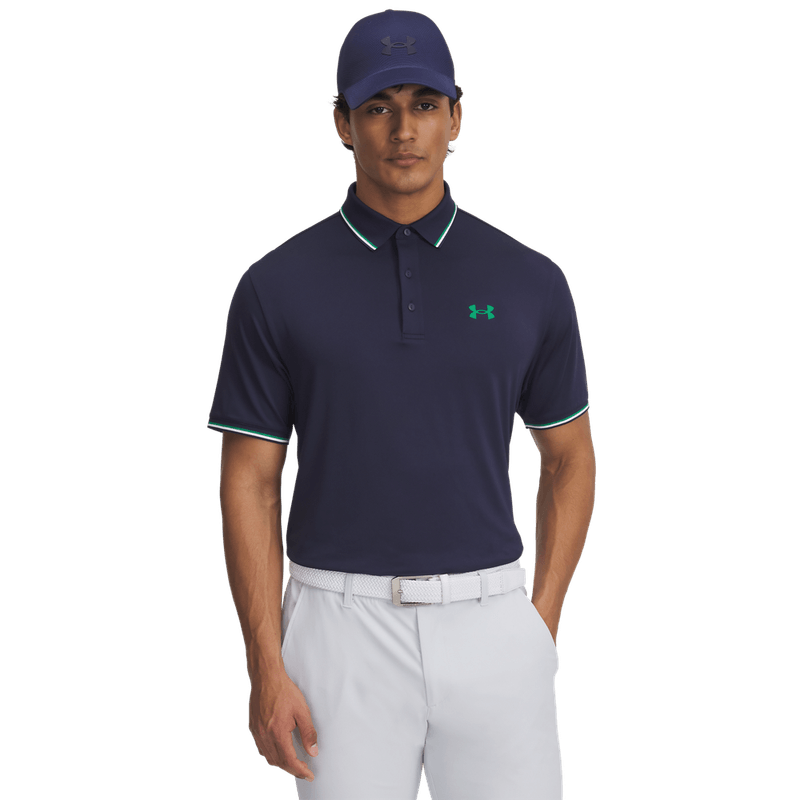 Camiseta-Manga-Corta-under-armour-para-hombre-Ua-Drive-Limitd-Edition-Polo-para-golf-color-azul.-Frente-Sin-Modelo
