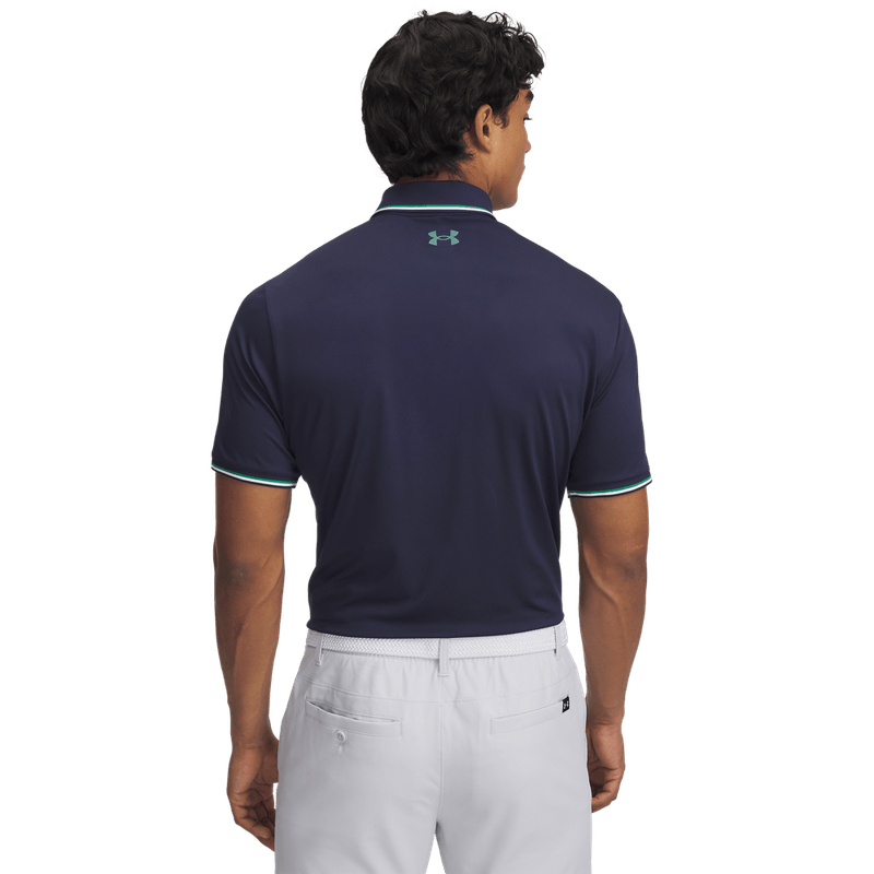 Camiseta-Manga-Corta-under-armour-para-hombre-Ua-Drive-Limitd-Edition-Polo-para-golf-color-azul.-Reverso-Sin-Modelo