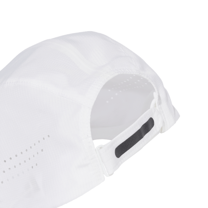 Gorra-adidas-unisex-Runxadiz-Cap-para-correr-color-blanco.-Detalle-2