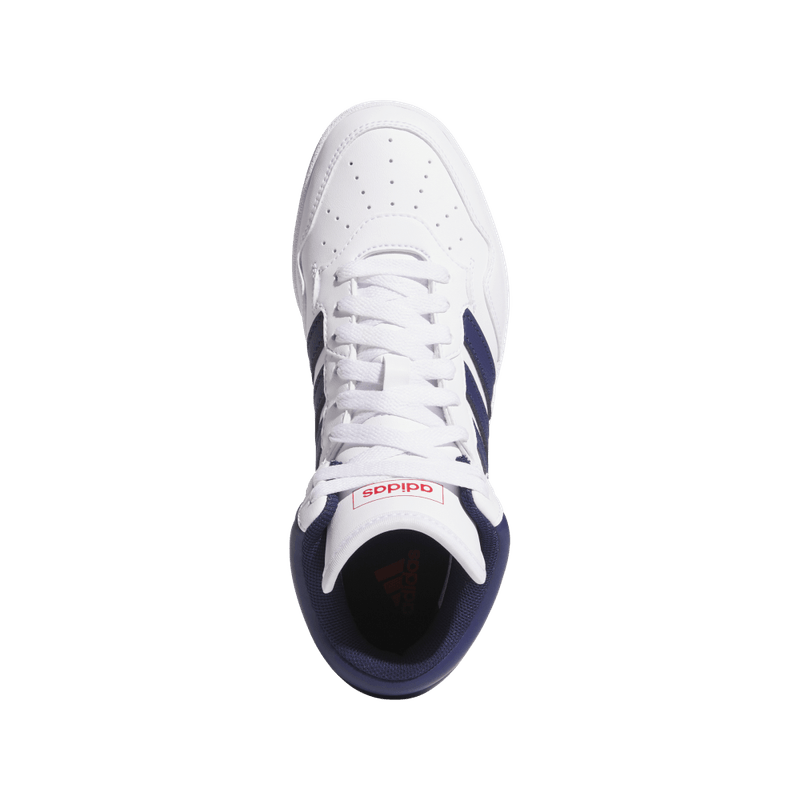 Tenis-adidas-para-niño-Hoops-4.0-Mid-J-para-baloncesto-color-blanco.-Capellada