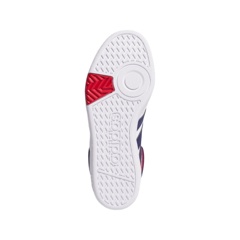 Tenis-adidas-para-niño-Hoops-4.0-Mid-J-para-baloncesto-color-blanco.-Talon