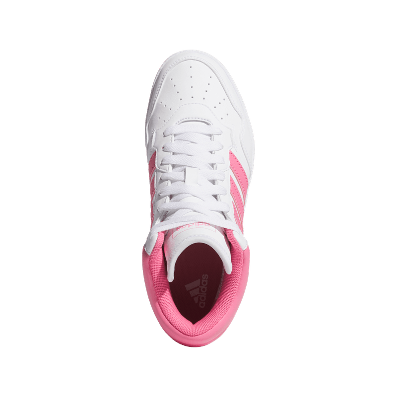 Tenis-adidas-para-niño-Hoops-4.0-Mid-J-para-baloncesto-color-blanco.-Capellada