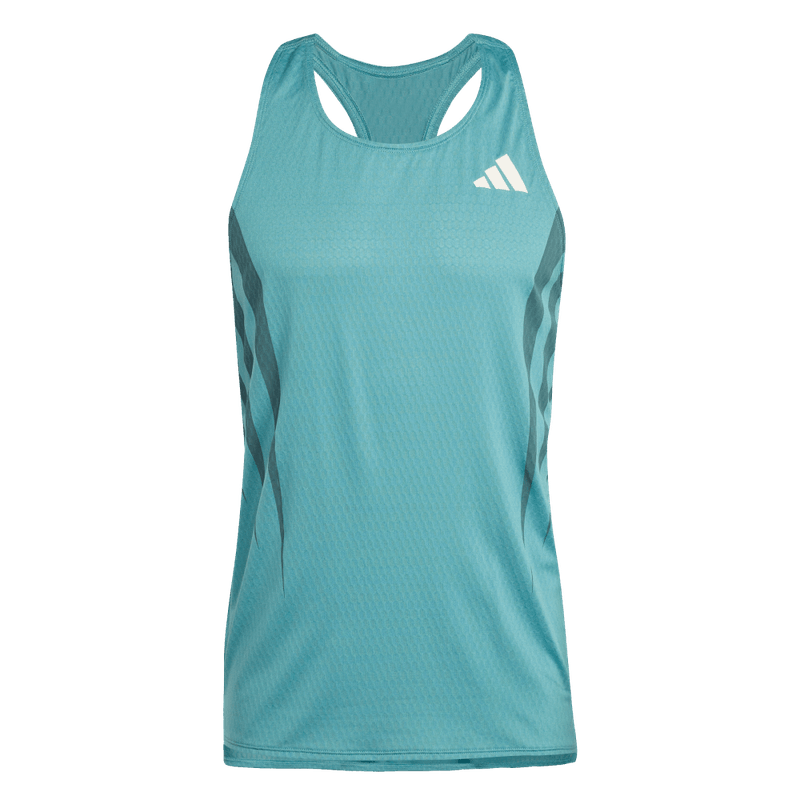 Camiseta-Manga-Sisa-adidas-para-hombre-Adizero-A-Sgl-M-para-correr-color-azul.-Frontal-Sobre-Modelo