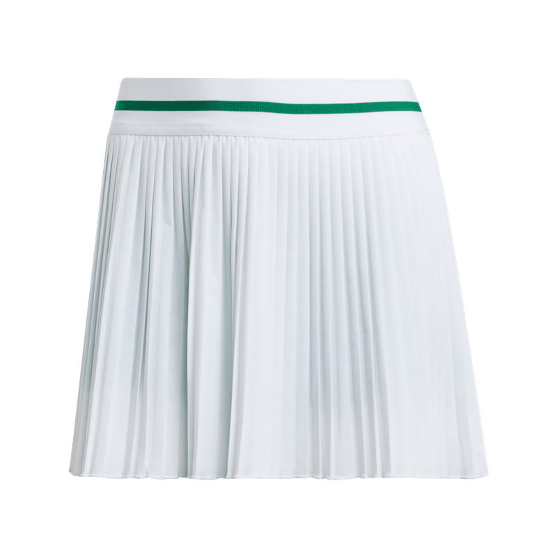 Falda-adidas-para-mujer-Pleat-Skirt-Pro-para-tenis-color-blanco.-Frontal-Sobre-Modelo
