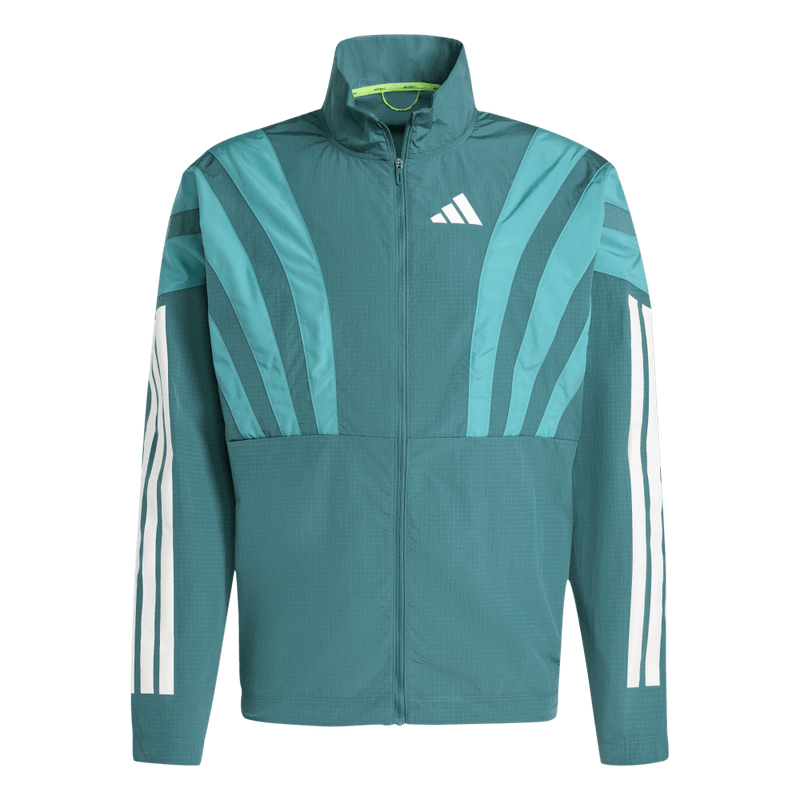 Chaqueta-adidas-para-hombre-Adizero-A-Jkt-M-para-correr-color-azul.-Frontal-Sobre-Modelo