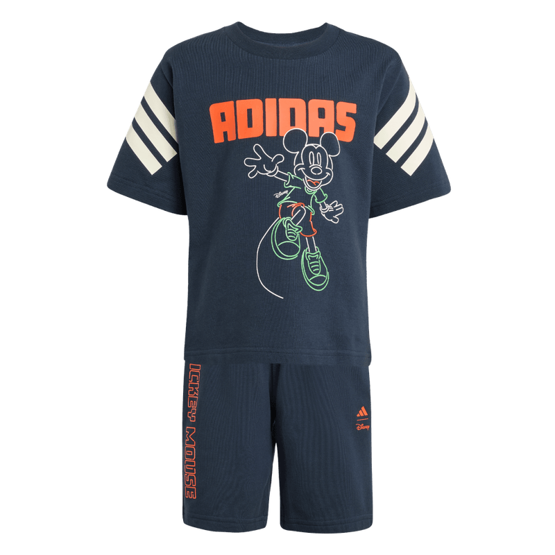 Conjunto-adidas-para-niño-Lk-Dy-Mm-T-Set-para-moda-color-morado.-Lateral-Sobre-Modelo