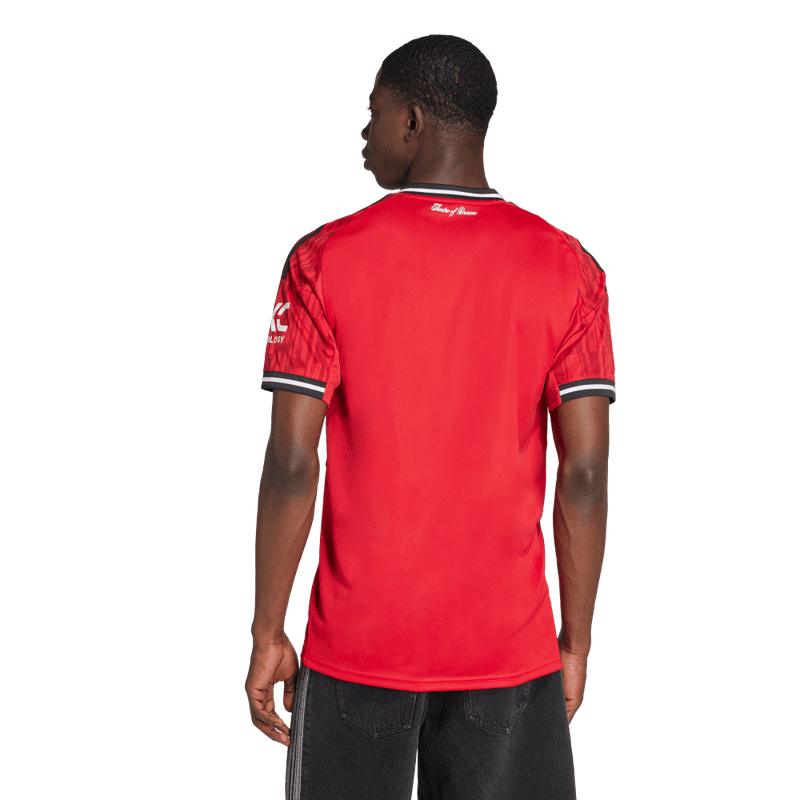 Camiseta-De-Equipo-adidas-para-hombre-Manchester-U-H-Jsy-para-futbol-color-rojo.-Reverso-Sin-Modelo