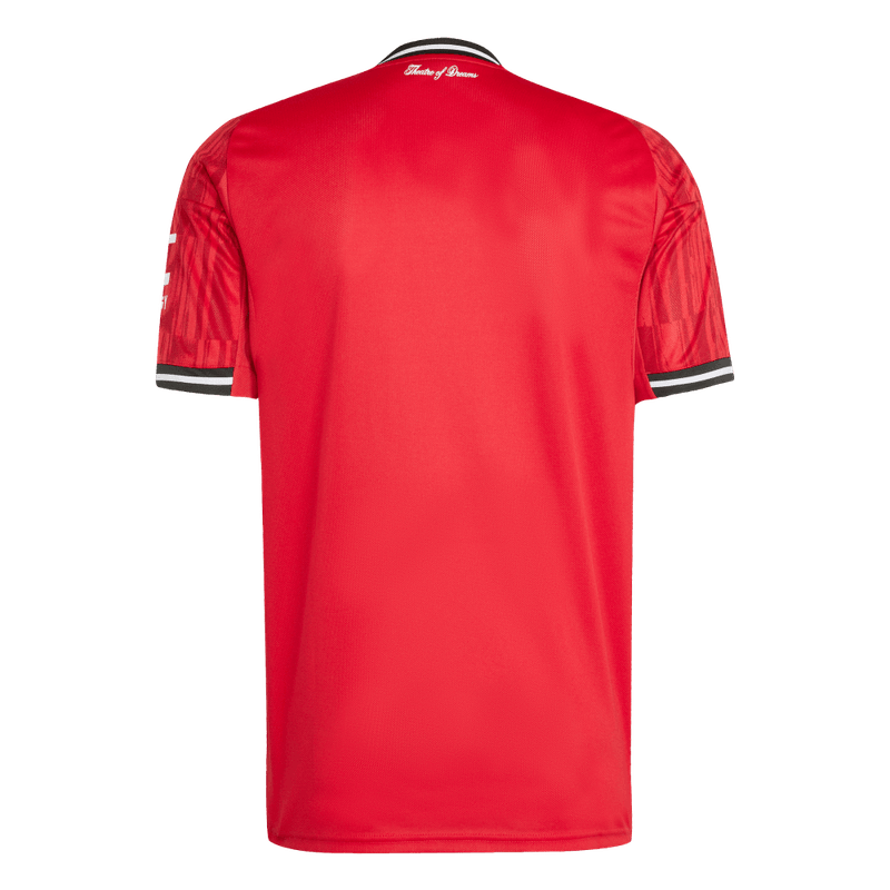 Camiseta-De-Equipo-adidas-para-hombre-Manchester-U-H-Jsy-para-futbol-color-rojo.-Frente-Sobre-Modelo