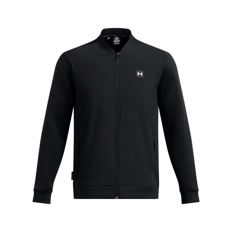 Chaqueta-under-armour-para-hombre-Drive-Pro-Strm-Hyb-F-para-golf-color-negro.-Frente-Sin-Modelo