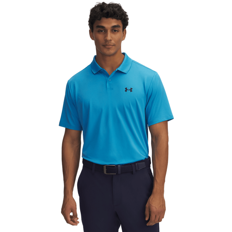 Polo-under-armour-para-hombre-Ua-Matchplay-Polo-para-golf-color-azul.-Frente-Sin-Modelo