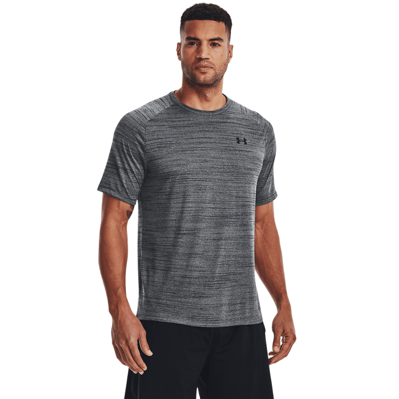 Camiseta-Manga-Corta-under-armour-para-hombre-Ua-Tiger-Tech-2.0-Ss-para-entrenamiento-color-negro.-Frente-Sin-Modelo