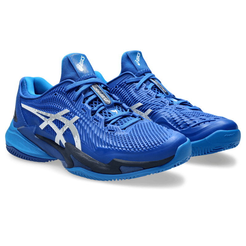 Tenis-asics-para-hombre-Court-Ff-3-Novak-Clay-para-tenis-color-azul.-Par-Alineados
