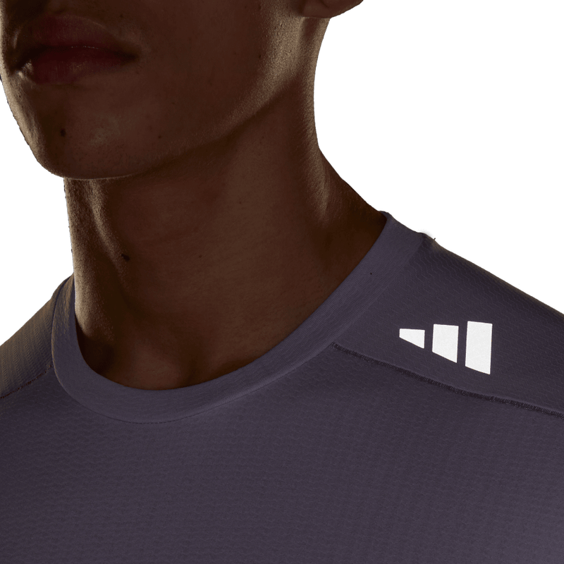 Camiseta-Manga-Corta-adidas-para-hombre-D4T-Hr-Hiit-Tee-para-entrenamiento-color-morado.-Detalle-1
