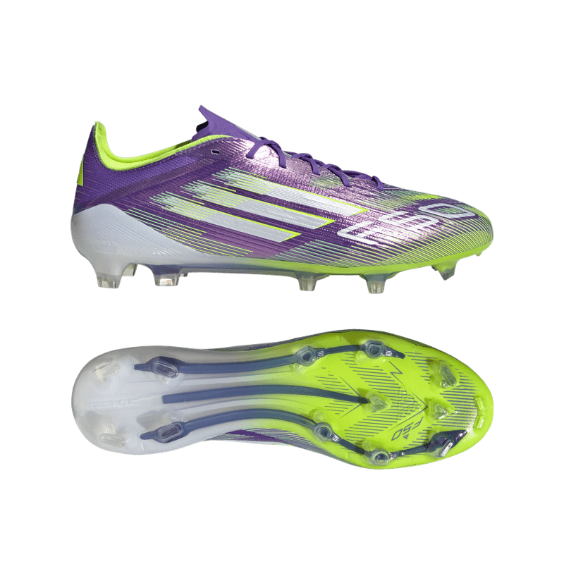 Guayos-adidas-unisex-F50-Elite-Fg-para-futbol-color-morado.-Media-Suela